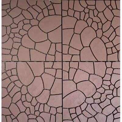 Loheer - 12 Inch Interlocking Patio Deck Tiles 44 PCS Stone Texture Outdoor Flooring Easy Install - Red+Brown Loheer - 12 Inch Interlocking Patio Deck Tiles 44 PCS Stone Texture Outdoor Flooring Easy Install - Red+Brown