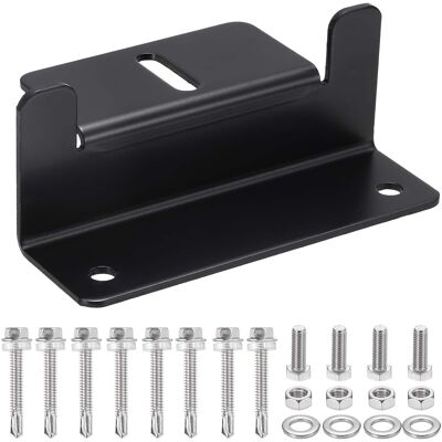 Unique Bargains - 1 Set Aluminum Solar Panel Z Bracket Mounting Kit with Screws for RV Roof/Cabin - Black Unique Bargains - 1 Set Aluminum Solar Panel Z Bracket Mounting Kit with Screws for RV Roof/Cabin - Black