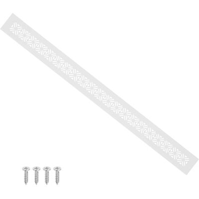 Unique Bargains - 24"x2" Door Air Vent Cover, Heavy Duty Aluminum Alloy Grille Louvered with Mounting Screws for Cabinet Wardrobe - White Unique Bargains - 24"x2" Door Air Vent Cover, Heavy Duty Aluminum Alloy Grille Louvered with Mounting Screws for Cabinet Wardrobe - White