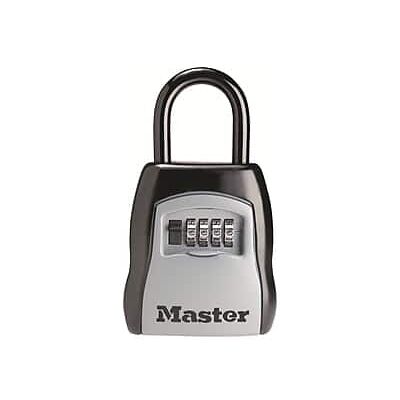 Master Lock - 5-Key Combination Safe - Black/Silver Master Lock - 5-Key Combination Safe - Black/Silver