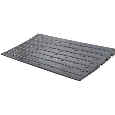 Silver Spring 2.5" Maximum Riser, Solid Rubber 3 Channel Threshold Ramp Silver Spring 2.5" Maximum Riser, Solid Rubber 3 Channel Threshold Ramp
