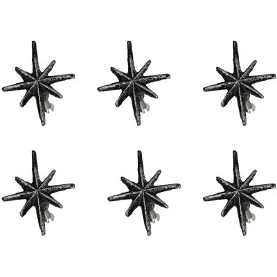 Zeckos - Set of 6 Antique Finish Mid Century Modern Starburst Drawer Pulls Knobs - Silver Zeckos - Set of 6 Antique Finish Mid Century Modern Starburst Drawer Pulls Knobs - Silver