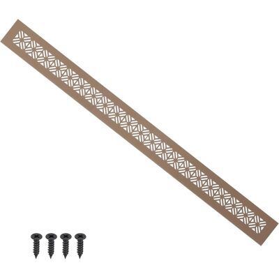Unique Bargains - 24"x2" Door Air Vent Cover, Heavy Duty Aluminum Alloy Grille Louvered with Mounting Screws for Cabinet Wardrobe - Brown Unique Bargains - 24"x2" Door Air Vent Cover, Heavy Duty Aluminum Alloy Grille Louvered with Mounting Screws for Cabinet Wardrobe - Brown