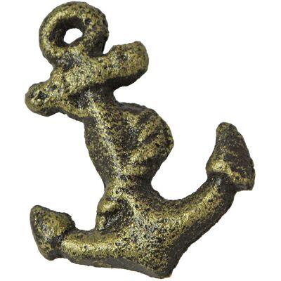 Zeckos - Cast Iron Ship Anchor Drawer Pull Decorative Cabinet Knob Set of 6 - Bronze Zeckos - Cast Iron Ship Anchor Drawer Pull Decorative Cabinet Knob Set of 6 - Bronze