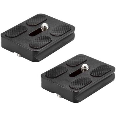 Neewer - Universal Metal Quick-Release Plate, 50mm, 2-Pack Neewer - Universal Metal Quick-Release Plate, 50mm, 2-Pack