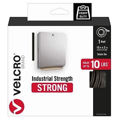 Velcro - Brand Industrial Strength 2" x 15' Hook & Loop Fastener Roll - Black Velcro - Brand Industrial Strength 2" x 15' Hook & Loop Fastener Roll - Black