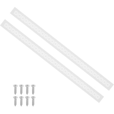 Unique Bargains - 3"1x2" Door Air Vent Cover, 2pcs Heavy Duty Aluminum Alloy Grille Louvered with Mounting Screws for Cabinet Wardrobe - White Unique Bargains - 3"1x2" Door Air Vent Cover, 2pcs Heavy Duty Aluminum Alloy Grille Louvered with Mounting Screws for Cabinet Wardrobe - White