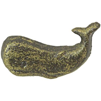 Zeckos - Cast Iron Whale Drawer Pull Decorative Cabinet Knob Nautical Set/ 6 - Bronze Zeckos - Cast Iron Whale Drawer Pull Decorative Cabinet Knob Nautical Set/ 6 - Bronze