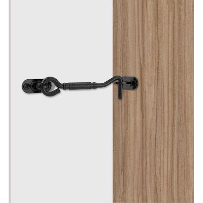 Boyel Living - 4 in. Steel Sliding Barn Door Hook Lock Latch - Black Boyel Living - 4 in. Steel Sliding Barn Door Hook Lock Latch - Black