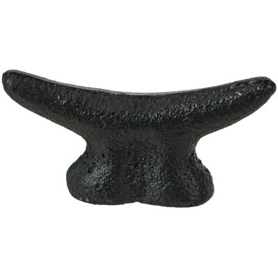 Zeckos - 2.5 In Cast Iron Nautical Cleat Drawer Pulls Cabinet Knobs Set of 6 - Black Zeckos - 2.5 In Cast Iron Nautical Cleat Drawer Pulls Cabinet Knobs Set of 6 - Black
