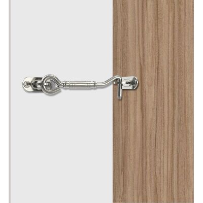 Boyel Living - 4 in. Sliding Barn Door Hook Lock Latch - Stainless Steel Boyel Living - 4 in. Sliding Barn Door Hook Lock Latch - Stainless Steel