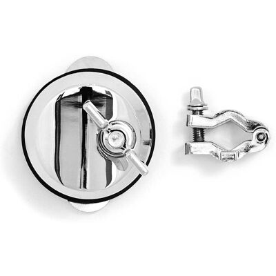 Gibraltar Hardware - L-Rod Tom Floor Tom Mount Bracket, Chrome Drum Mounting Hardware, Adjustable Fit for 9.5mm to 12.7mm Rods Gibraltar Hardware - L-Rod Tom Floor Tom Mount Bracket, Chrome Drum Mounting Hardware, Adjustable Fit for 9.5mm to 12.7mm Rods