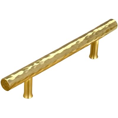 Akicon - Solid Brass 3-3/4 Inch Hole Center Kitchen Cabinet Handles Drawer Pulls 5-Pack - Polished Gold Akicon - Solid Brass 3-3/4 Inch Hole Center Kitchen Cabinet Handles Drawer Pulls 5-Pack - Polished Gold
