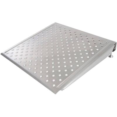 Silver Spring - 24 Inch Adjustable Aluminum Wheelchair Door Threshold Ramp, Silver Silver Spring - 24 Inch Adjustable Aluminum Wheelchair Door Threshold Ramp, Silver