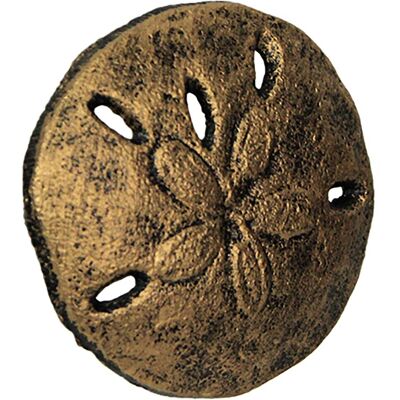 Zeckos - Sand Dollar Drawer Pulls - 6-Piece Coastal Cabinet Knobs - Gold Zeckos - Sand Dollar Drawer Pulls - 6-Piece Coastal Cabinet Knobs - Gold