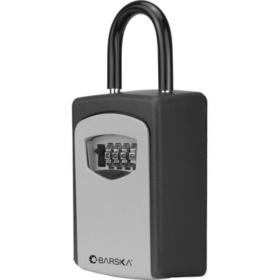 Barska - Combination Key Lock Box-Outdoor Wall Mount & Hanging Key Safe - Black Barska - Combination Key Lock Box-Outdoor Wall Mount & Hanging Key Safe - Black