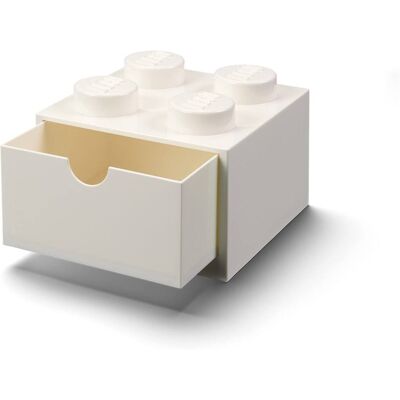Room Copenhagen - LEGO Stackable Storage: Desk Drawer with 4 Knobs, White - COLLECTIBLES - Multicolor Room Copenhagen - LEGO Stackable Storage: Desk Drawer with 4 Knobs, White - COLLECTIBLES - Multicolor