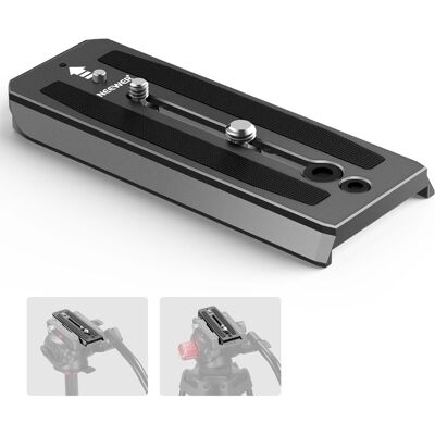 Neewer - 501PL Fluid Head QR Plate, 1/4"-3/8" Screws, Anti-Off Pin, QR5 Neewer - 501PL Fluid Head QR Plate, 1/4"-3/8" Screws, Anti-Off Pin, QR5