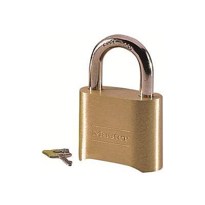 Master Lock - Combination Padlock, Each - Brass Master Lock - Combination Padlock, Each - Brass