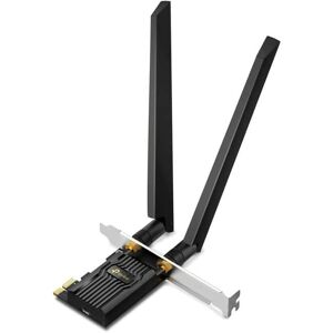 TP-Link - Archer TXE72E - WiFi 6E AXE5400 PCIe WiFi Card for Desktop PC - Bluetooth 5.2 - WPA3 - 802.11axe Tri Band - Black TP-Link - Archer TXE72E - WiFi 6E AXE5400 PCIe WiFi Card for Desktop PC - Bluetooth 5.2 - WPA3 - 802.11axe Tri Band - Black