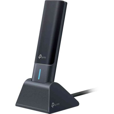 TP-Link - AXE5400 Wi-Fi 6E High Gain Wireless USB Adapter - Black TP-Link - AXE5400 Wi-Fi 6E High Gain Wireless USB Adapter - Black