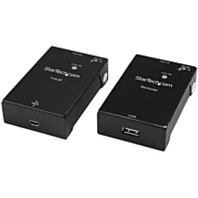 Startech - .com USB 2.0 Extender Kit over Cat5e/Cat6 Cable (RJ45) - Up to 165ft (50m) - USB Port over Ethernet Cable - Powered - 48 - Black Startech - .com USB 2.0 Extender Kit over Cat5e/Cat6 Cable (RJ45) - Up to 165ft (50m) - USB Port over Ethernet Cable - Powered - 48 - Black