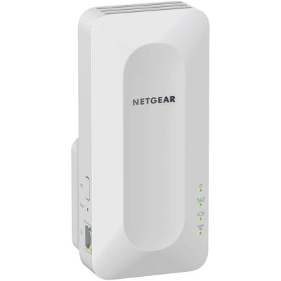 Netgear - EAX15 AX1800 Wi-Fi 6 Mesh Wall Plug Range Extender and Signal Booster - White Netgear - EAX15 AX1800 Wi-Fi 6 Mesh Wall Plug Range Extender and Signal Booster - White