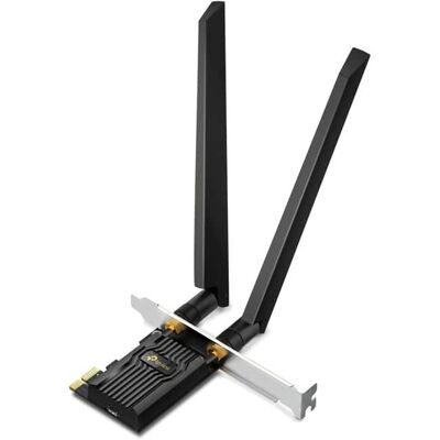 TP-Link - Archer TXE72E - WiFi 6E AXE5400 PCIe WiFi Card for Desktop PC - Bluetooth 5.2 - WPA3 - 802.11axe Tri Band - Black TP-Link - Archer TXE72E - WiFi 6E AXE5400 PCIe WiFi Card for Desktop PC - Bluetooth 5.2 - WPA3 - 802.11axe Tri Band - Black