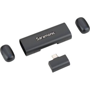 Saramonic - Air-SE 2-Person Ultra-Mini Wireless Mic System w/ USB-C Receiver Output - Black Saramonic - Air-SE 2-Person Ultra-Mini Wireless Mic System w/ USB-C Receiver Output - Black