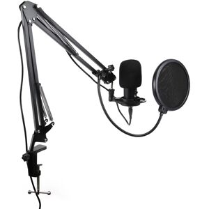 Emerson - USB Gaming & Streaming Condenser Microphone with Pop Filter, Shock Mount (EAM-9051) - Black Emerson - USB Gaming & Streaming Condenser Microphone with Pop Filter, Shock Mount (EAM-9051) - Black