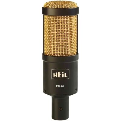 Heil Sound - PR40 Wired Cardioid Dynamic Microphone - Black/Gold - Black/Gold Heil Sound - PR40 Wired Cardioid Dynamic Microphone - Black/Gold - Black/Gold