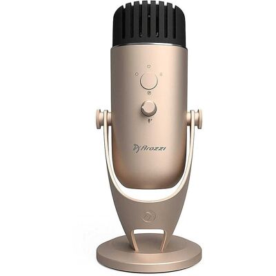 Arozzi - Colonna Audiophile Grade Gaming/Streaming/Office Microphone - Gold Arozzi - Colonna Audiophile Grade Gaming/Streaming/Office Microphone - Gold