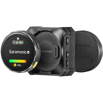 Saramonic - Blink Me 2-Person Smart Wireless Mic System w/ Touchscreen, Customizable Transmitters & Recording - Black Saramonic - Blink Me 2-Person Smart Wireless Mic System w/ Touchscreen, Customizable Transmitters & Recording - Black