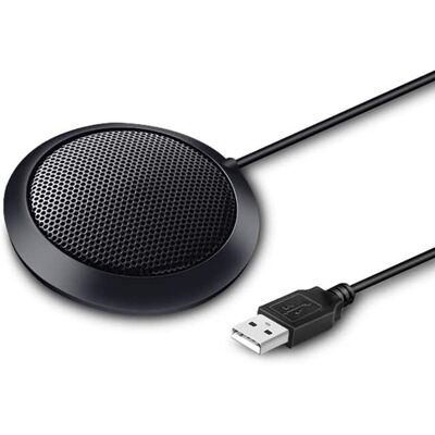 Adesso - M3 Wired Condenser Microphone - 6.50 ft - 80 Hz to 20 kHz - 680 Ohm -47 dB - Omni-directional - Table Mount - USB Adesso - M3 Wired Condenser Microphone - 6.50 ft - 80 Hz to 20 kHz - 680 Ohm -47 dB - Omni-directional - Table Mount - USB