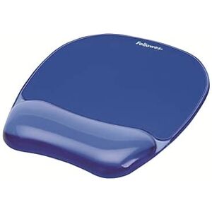 Fellowes - Crystals Gel Mouse Pad/Wrist Rest Combo, Non-Skid Base - Blue Fellowes - Crystals Gel Mouse Pad/Wrist Rest Combo, Non-Skid Base - Blue