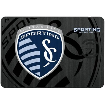 Keyscaper - Sporting Kansas City Mono Tilt Logo Wireless Charger & Mouse Pad - Multicolor Keyscaper - Sporting Kansas City Mono Tilt Logo Wireless Charger & Mouse Pad - Multicolor