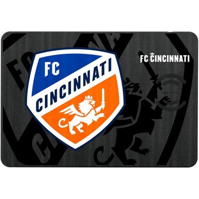 Keyscaper - FC Cincinnati Mono Tilt Logo Wireless Charger & Mouse Pad - Multicolor Keyscaper - FC Cincinnati Mono Tilt Logo Wireless Charger & Mouse Pad - Multicolor