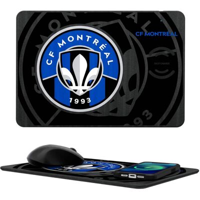 Keyscaper - CF Montreal Mono Tilt Wireless Charger & Mouse Pad - Multicolor Keyscaper - CF Montreal Mono Tilt Wireless Charger & Mouse Pad - Multicolor