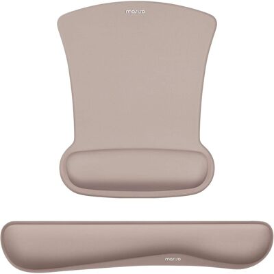 mosiso - Mouse Pad Wrist Support Ergonomic Memory Foam Mousepad for Easy Typing Cushion & Pain Relief for Office & Home - Taupe Brown mosiso - Mouse Pad Wrist Support Ergonomic Memory Foam Mousepad for Easy Typing Cushion & Pain Relief for Office & Home - Taupe Brown