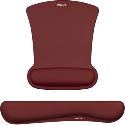 mosiso - Mouse Pad Wrist Support Ergonomic Memory Foam Mousepad for Easy Typing Cushion & Pain Relief for Office & Home - Wine Red mosiso - Mouse Pad Wrist Support Ergonomic Memory Foam Mousepad for Easy Typing Cushion & Pain Relief for Office & Home - Wine Red