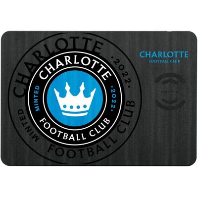 Keyscaper - Charlotte FC Mono Tilt Logo Wireless Charger & Mouse Pad - Multicolor Keyscaper - Charlotte FC Mono Tilt Logo Wireless Charger & Mouse Pad - Multicolor
