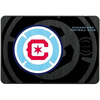 Keyscaper - Chicago Fire Mono Tilt Logo Wireless Charger & Mouse Pad - Multicolor Keyscaper - Chicago Fire Mono Tilt Logo Wireless Charger & Mouse Pad - Multicolor