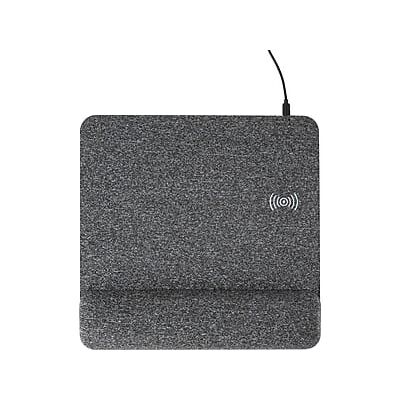 Allsop - PowerTrack Plush Foam Non-Skid Wireless Charging Mouse Pad - Gray Allsop - PowerTrack Plush Foam Non-Skid Wireless Charging Mouse Pad - Gray