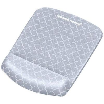 Fellowes - 9549701 PlushTouch Mouse Pad Wrist Rest with Microban - Lattice - Gray Fellowes - 9549701 PlushTouch Mouse Pad Wrist Rest with Microban - Lattice - Gray