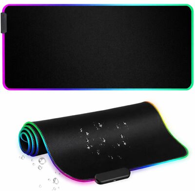 Lumen8 - LED Gaming Desk Mouse Pad, USB Powered, Micro-Textured Control Surface, 11.8" x 31.5" - RGB Lumen8 - LED Gaming Desk Mouse Pad, USB Powered, Micro-Textured Control Surface, 11.8" x 31.5" - RGB