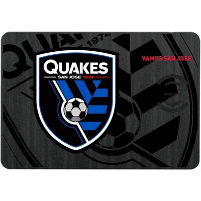 Keyscaper - San Jose Earthquakes Mono Tilt Logo Wireless Charger & Mouse Pad - Multicolor Keyscaper - San Jose Earthquakes Mono Tilt Logo Wireless Charger & Mouse Pad - Multicolor