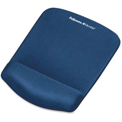 Fellowes - PLUSHTOUCH MOUSE PAD WRIST REST W/ FOAMFUSION - Blue Fellowes - PLUSHTOUCH MOUSE PAD WRIST REST W/ FOAMFUSION - Blue