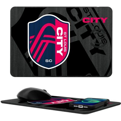 Keyscaper - St. Louis City SC Mono Tilt Logo Wireless Charger & Mouse Pad - Multicolor Keyscaper - St. Louis City SC Mono Tilt Logo Wireless Charger & Mouse Pad - Multicolor