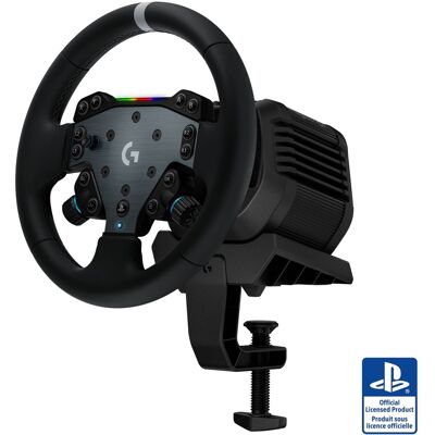 Logitech - RS50 System 3-Piece Sim Racing Steering Wheel Setup - RS50 Wheel base, RS Wheel Hub and RS Round Wheel For PS5/PS4/PC - Black Logitech - RS50 System 3-Piece Sim Racing Steering Wheel Setup - RS50 Wheel base, RS Wheel Hub and RS Round Wheel For PS5/PS4/PC - Black