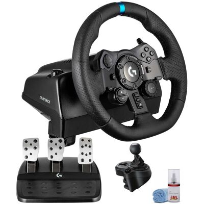 G923 Racing Wheel and Pedals Trueforce Sim Driving Wheel For PC, PS4, PS5 with Logitech Shifter - Black G923 Racing Wheel and Pedals Trueforce Sim Driving Wheel For PC, PS4, PS5 with Logitech Shifter - Black